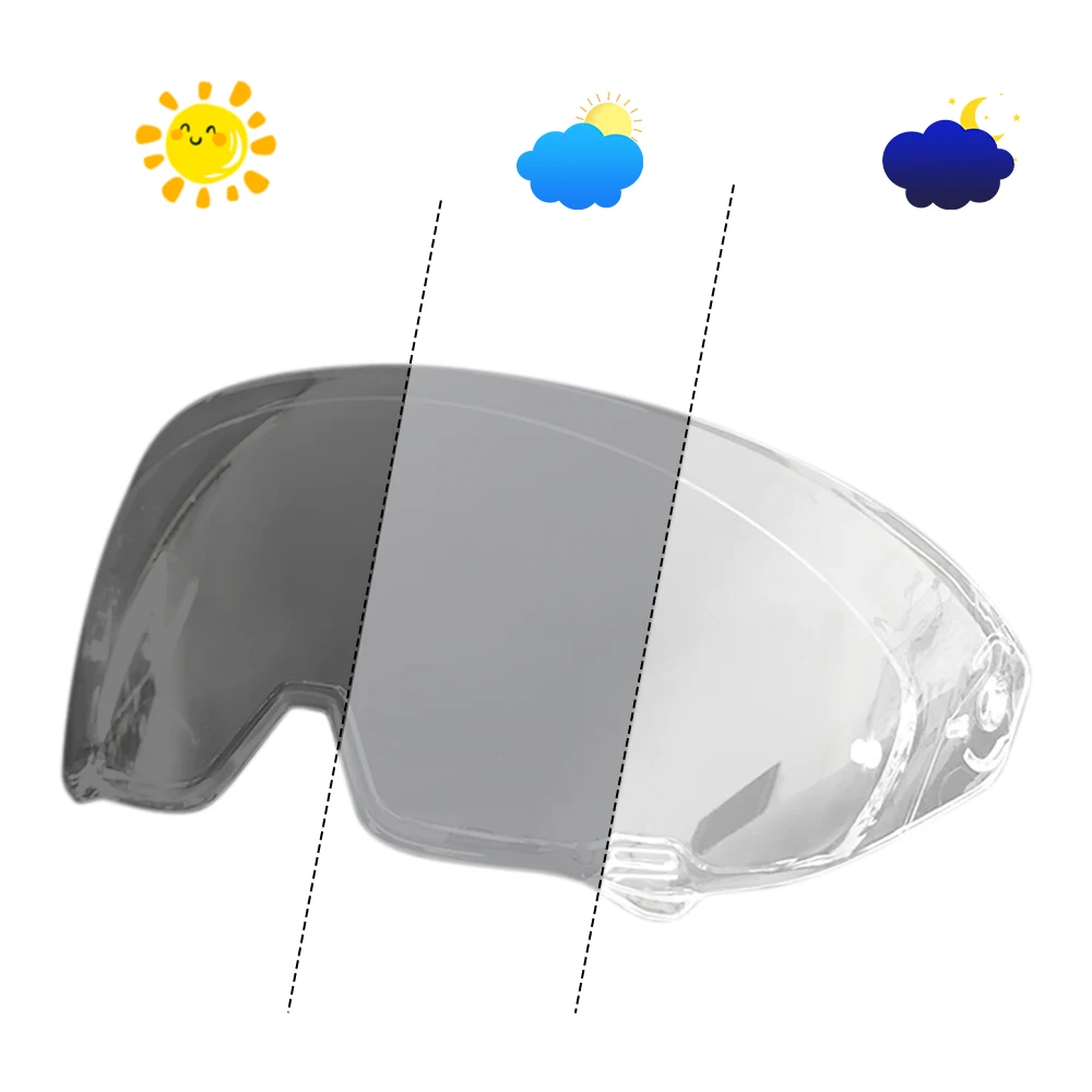 Fit for RUROC ATLAS 3.0 4.0 Helmet Photochromic Visor Lenses which Automatically Darkens & Clears Helmet lens Shield