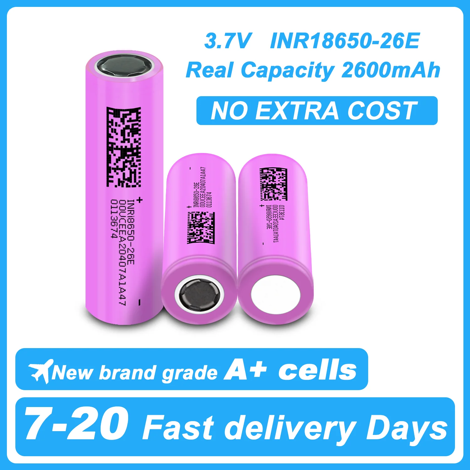 Neue 2026 18650 2600mAh Batterie 3,7V 10A Entladung Lithium-Ionen Wiederaufladbare Batterie für Powerbank Lampe Taschenlampe 18650 Batterien