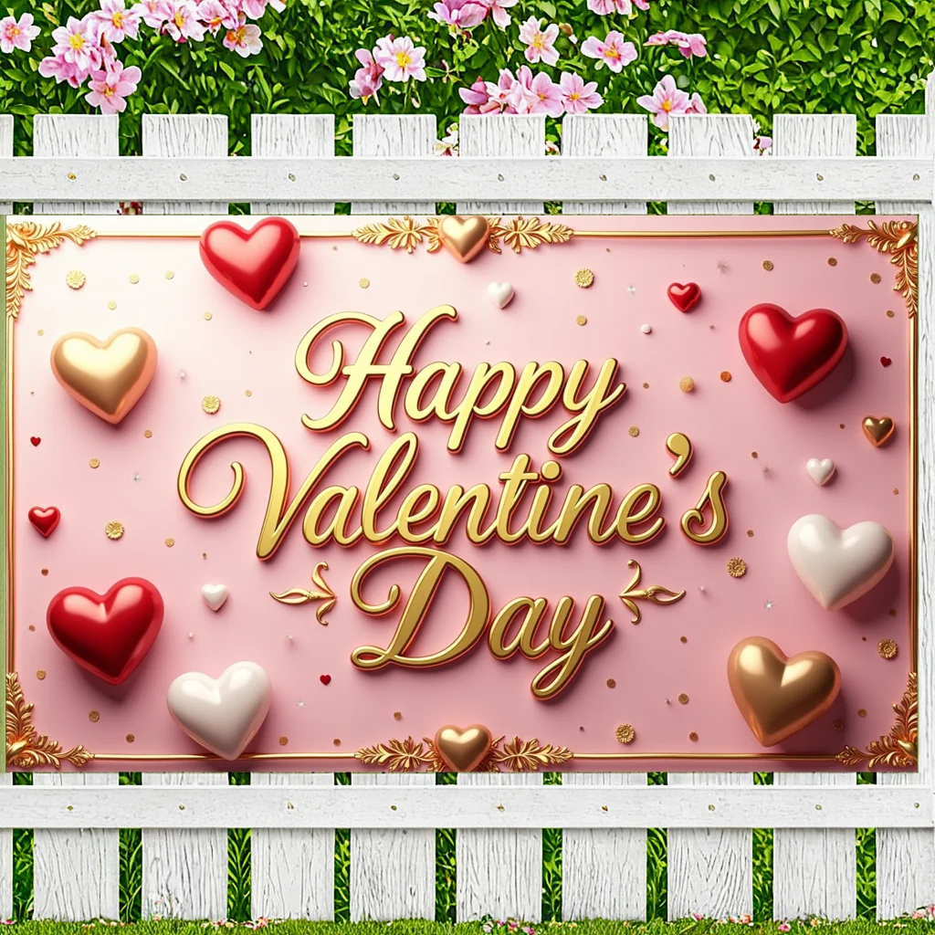 Fondo del Día de San Valentín, decoraciones de pancarta, accesorios de fotografía, suministros para fiestas, fondo de decoración de corazón