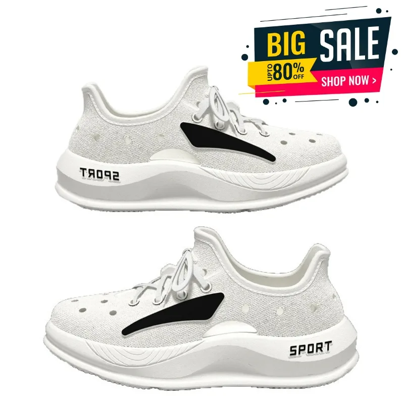 

Мужские водонепроницаемые сандалии-слипоны из ЭВА, летние водонепроницаемые туфли для мужчин, уличные шлепанцы с толстой подошвой, мягкие пляжные туфли