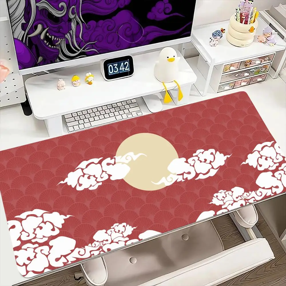 

Japanese Art Mouse Pad 900x400MM Large Gaming Mousepad Keyboard Gamer Rubber Anti-wrinkle Anti-Slip Bottom Desk Mat
