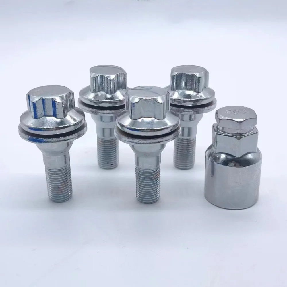 4+1 Wheel Anti-Removal Bolts Screws for Peugeot M12x1.25