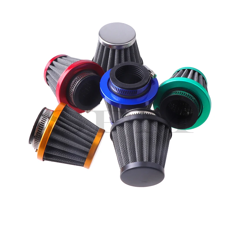 Motorcycle 35mm 38mm 42mm 45mm 48mm Mushroom Head Air Filter Cleaner Intake Pipe Modified Scooter Pit Dirt Bike ATV Universal