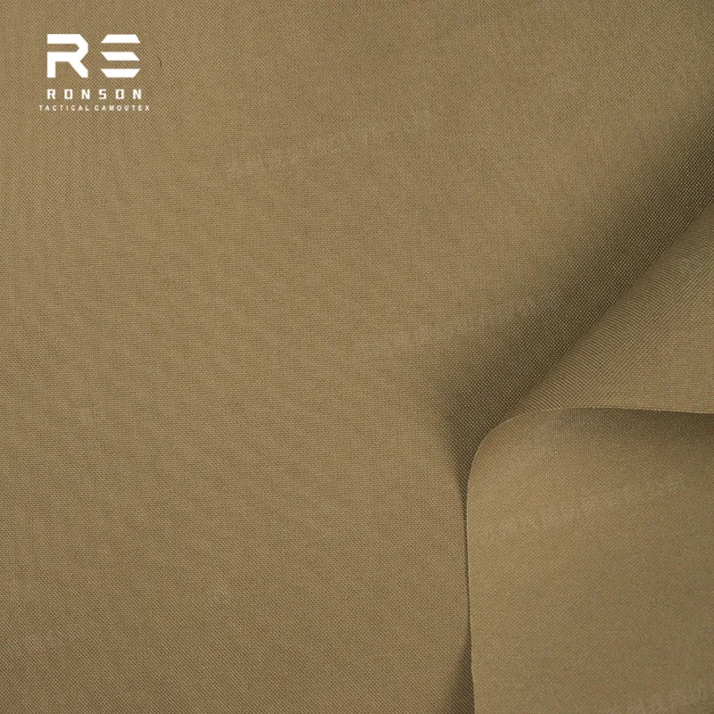 100% Polyester Oxford Fabric Coyoto Brown Plain Dyed High Tensity Durable Use for Tactical Gear WR with Near Infrared Compliant