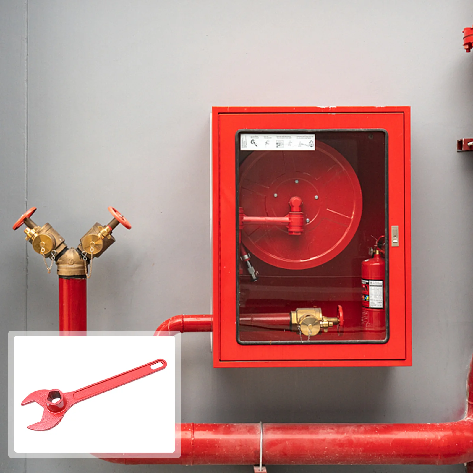 

Fire Hydrant Spanner Cast Iron Wrench Universal Emergency Fire-Fighting Tool Durable Hydrant Wrench For Home Professional Use