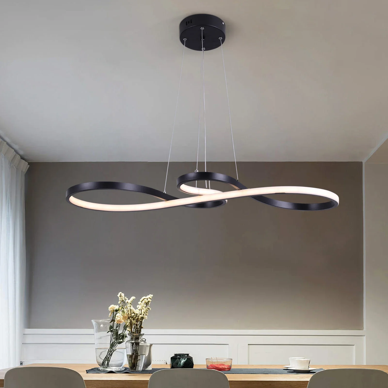 Lámparas de techo Led de acrílico nórdico, luz colgante moderna, accesorio de iluminación minimalista para comedor, interior