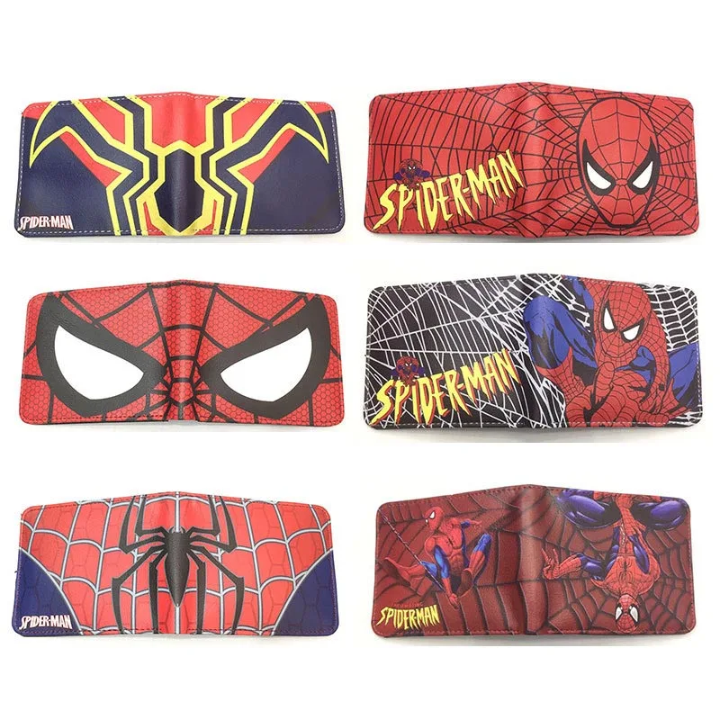 Monedero de dibujos animados de Spiderman, Pikachu, cartera para niño y niña, Snorlax Charmander, bolso pequeño, juguete, regalo