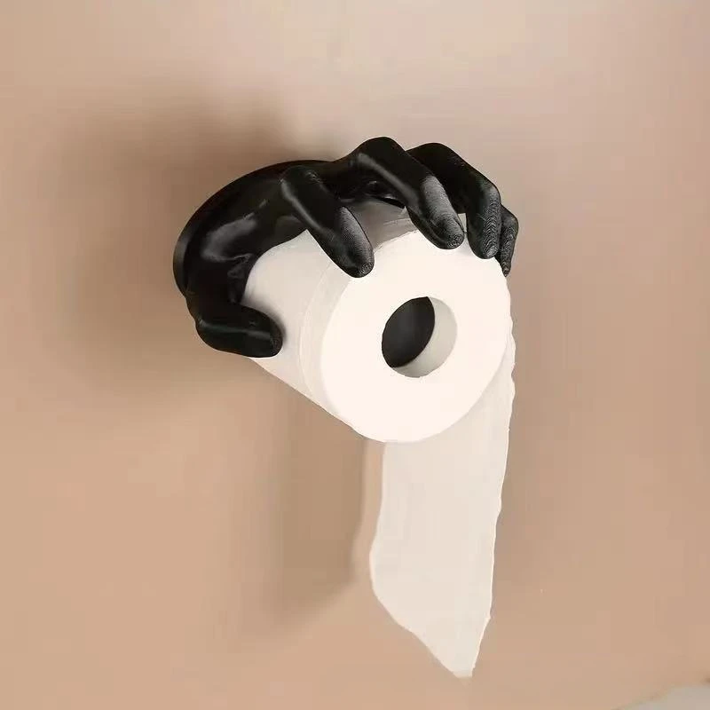 Paper Holder Art Model Hand Resin Handicrafts Ornament Toilet Paper Holder Indoor Bathroom Wall Decoration