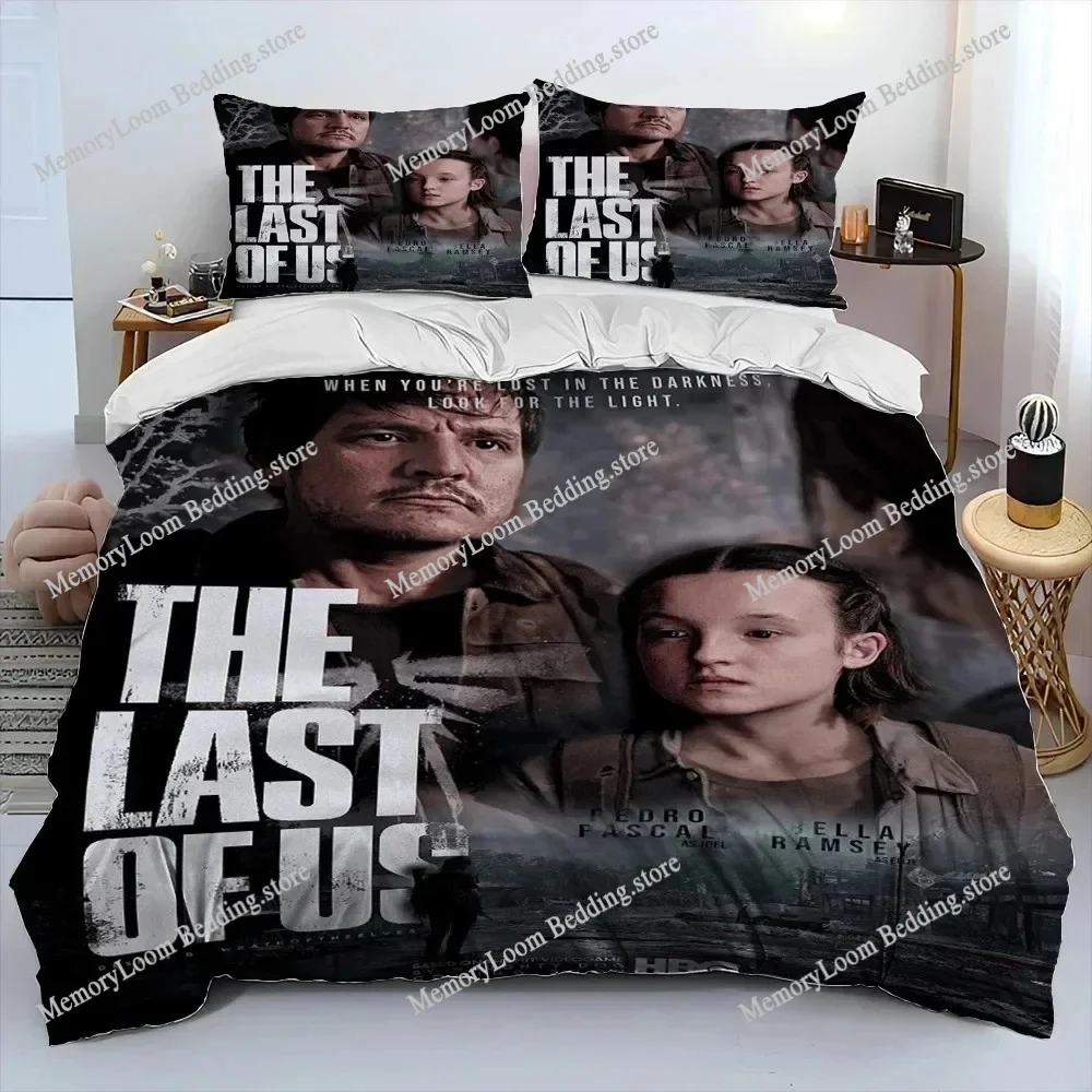 

The Last of Us Horror TV Game Pedro Bedding Set Duvet Cover Bed Set Quilt Cover Pillowcase Comforter king Queen Size Boys Adult