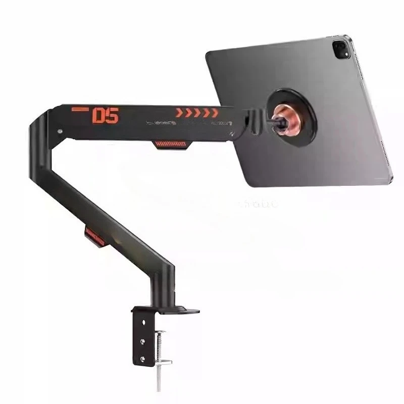 iPad Magnetic Bracket, Hydraulic VESA Suspension Arm, Lift Adjustment Suitable for Game LIVE Office