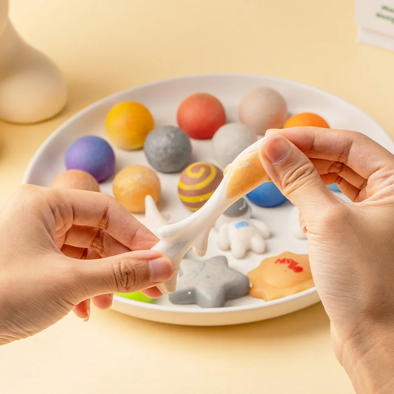 Série galáxia mochi brinquedos mole espaço planeta alienígena bolas de estresse espremer brinquedo sensorial crianças festa favor goodie saco decoração mesa