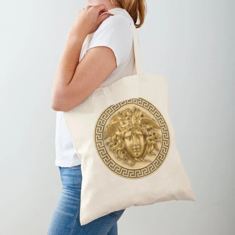 

Medusa Head Myth Gorgon Snake Hair Greek Mythology Tote Bag custom canvas bag ecological bags custom fabric bag
