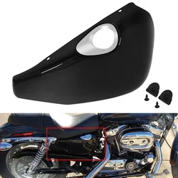 Motorcycle Black Right Side Battery Cover Panel For Harley Sportster XL883 XL1200 1200 883 2004-2013 2012 2011 2010 2009