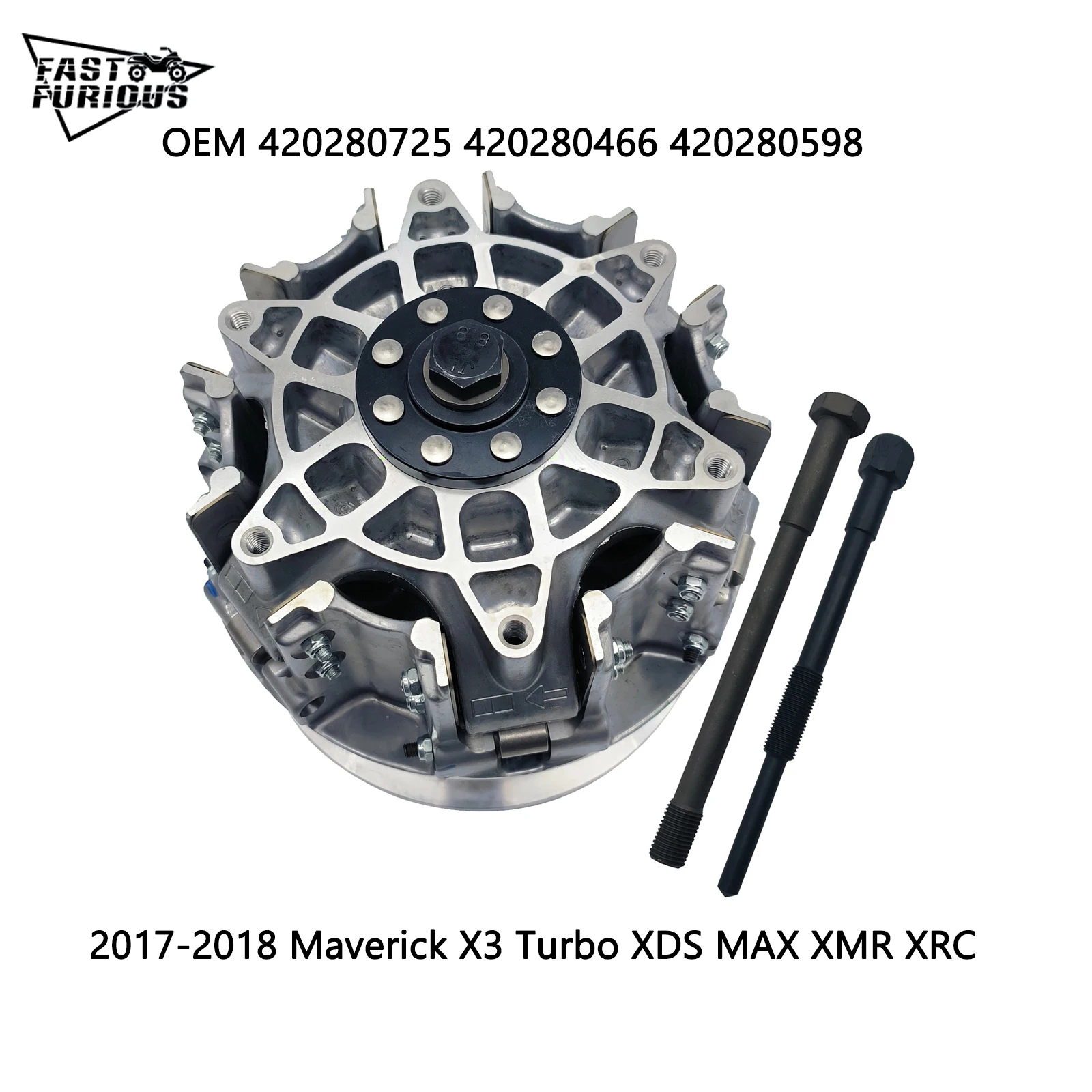 

For 2017-2022 OEM Can Am Maverick X3 XMR Turbo R Primary Drive Clutch 420280725 Included Puller