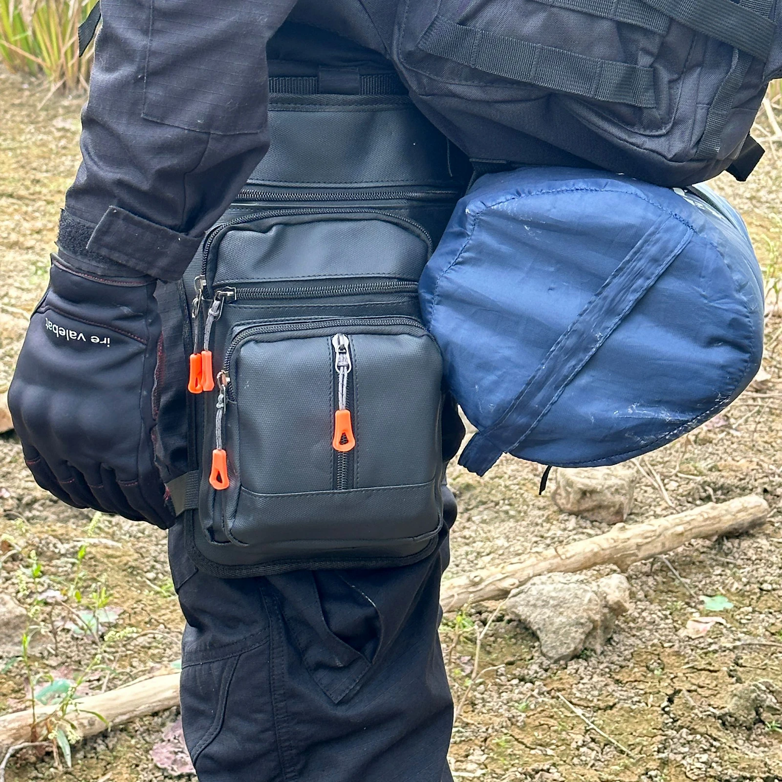 حقيبة ساق مقاومة للماء بتصميم جديد، حزمة فاني رياضية خارجية متعددة الوظائف، حقيبة ساق تكتيكية للدراجات النارية، معدات خارجية للرجال #6