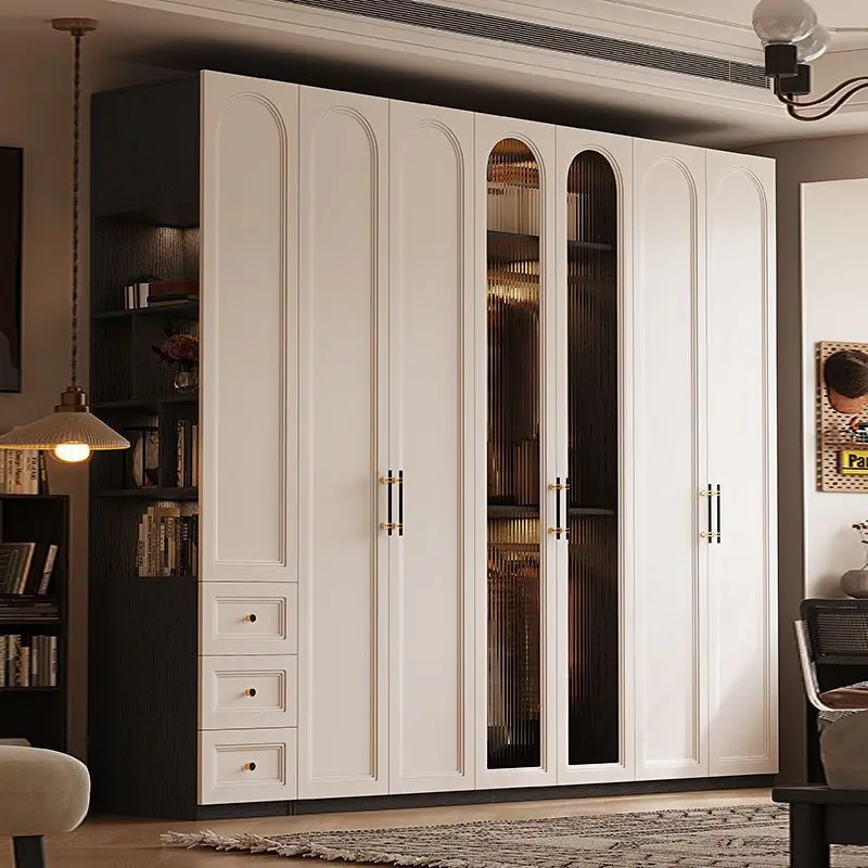 

One door to top wardrobe light luxury bedroom clothes storage cabinet large wardrobe