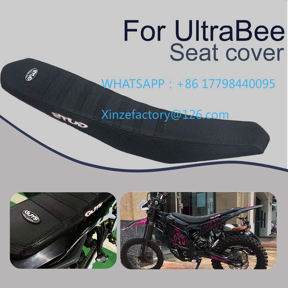 

Customizable Motorcycle Accessories PVC Seat Cushion Cover Breathable Waterproof