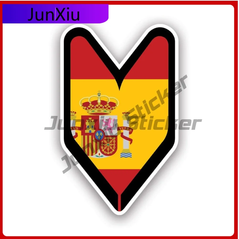 

Spanish Driver Badge Sticker Waterproof Outdoor Funny Bumper Waterproof Vinyl Decal For Air Conditioners Protection Unique Decor