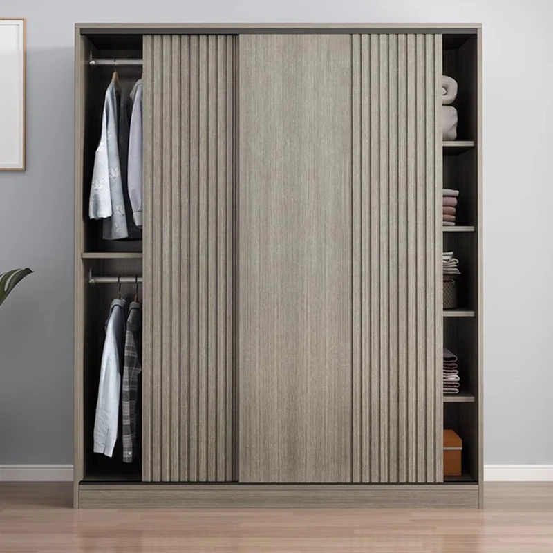 Modern Wooden Closet Open Storage Organizer Partitions Cupboard Cabinet Display Wardrobe Living Room Muebles Hotel Furniture