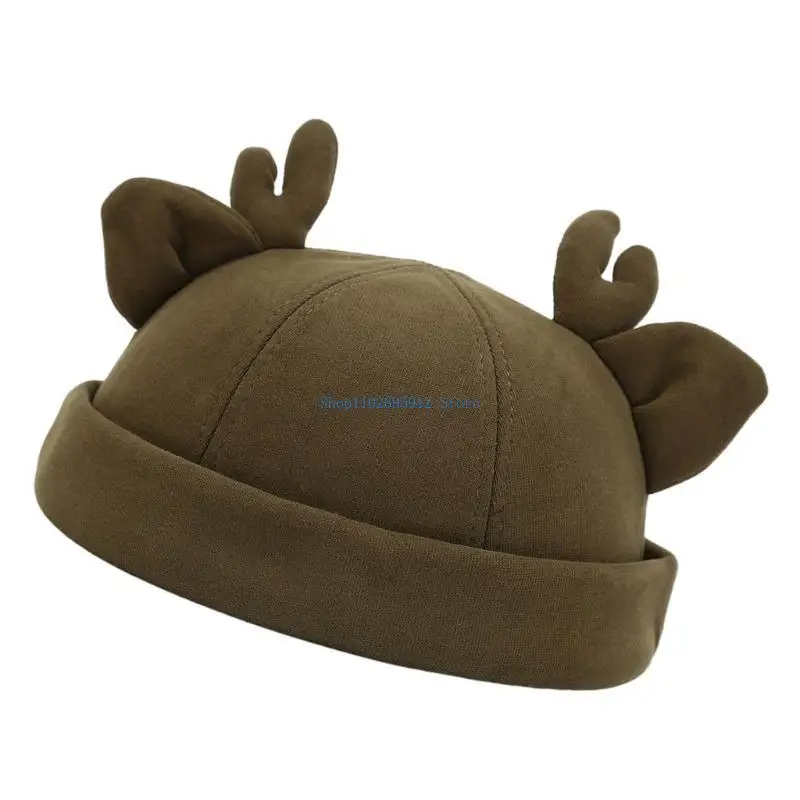 N7YE – chapeau Cool Leon, chapeau crâne, chapeau noël, corne renne pour l'extérieur l'hiver