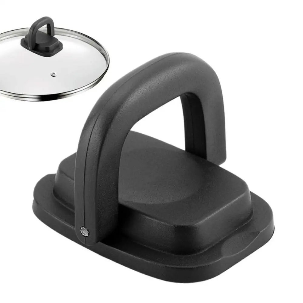 Easy Installation Black Pot Lid Handle Foldable Anti Scalding Pot Lid Knob Lid Replacement Knob Cookware Accessories