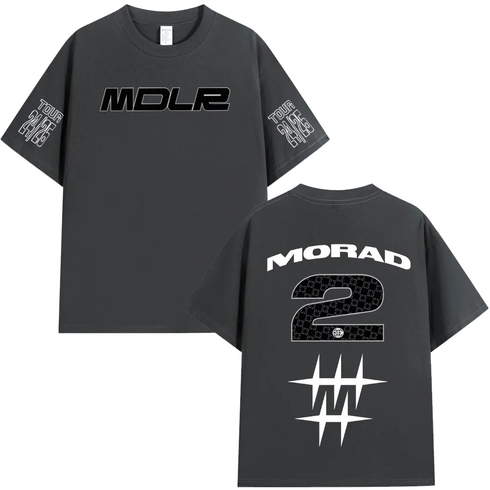 Rapper Morad MDLR T Shirts Männer Frauen Kleidung Mode Vintage T-shirt Baumwolle Casual Übergroßen Kurzarm T-shirts Streetwear – Detail 4
