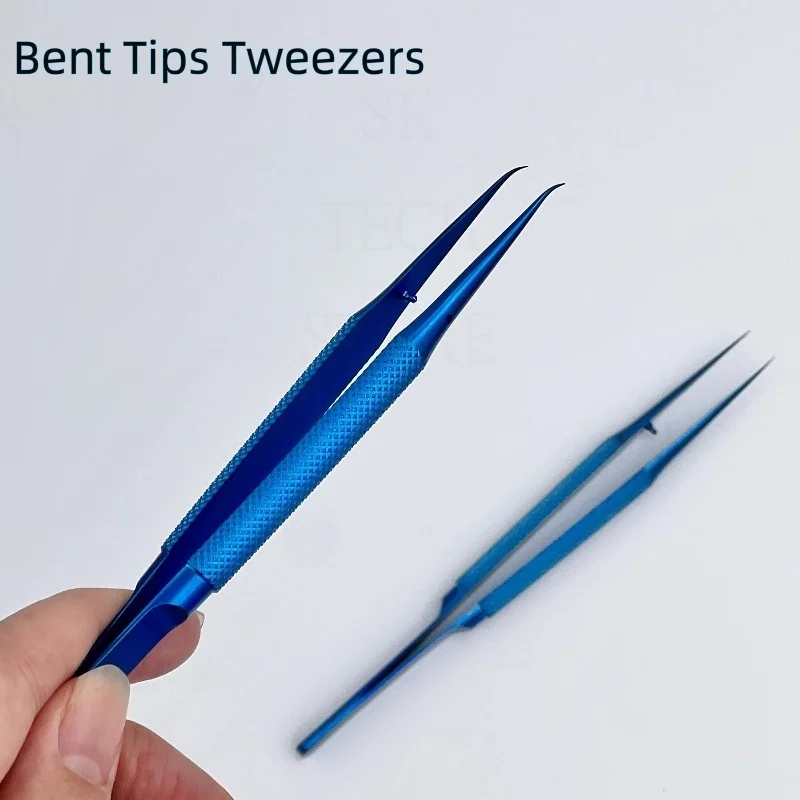 Titanium Alloy Tweezer Precision Fly Line Fingerprint Fans-making Tweezer Straight Curved for Mobile Phone Mainboard Repair Tool