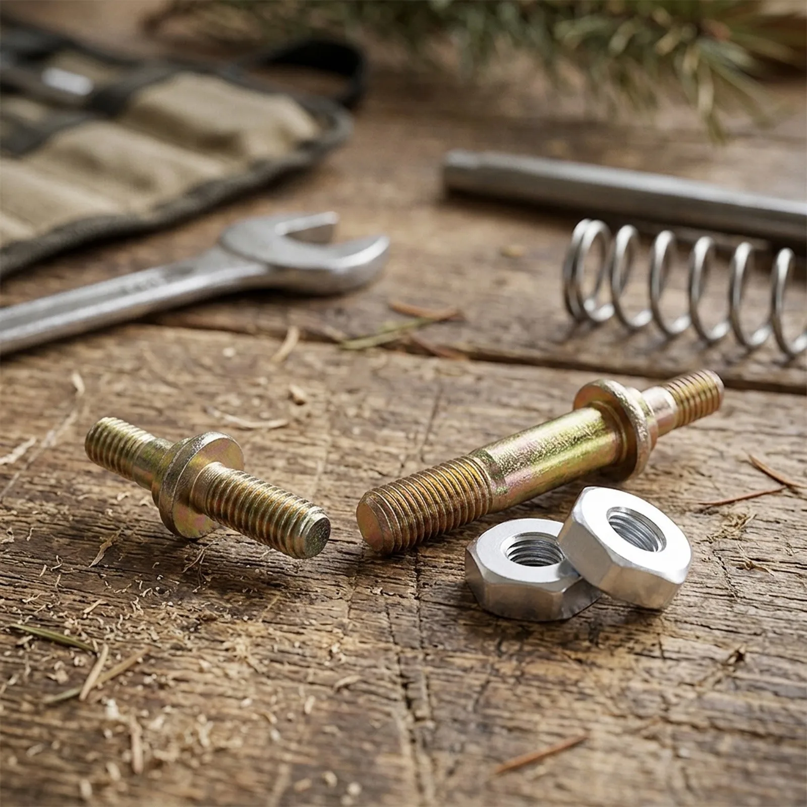 Bolt Accessories for stud Nut Short for stud 3pcs Easy To Use Long for stud Metal Electric Saw Accessories for chainsaw
