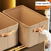 Non-Woven Fabric Storage Box with Thick Steel Frame Versatile Clothes Organizer for Dorms Homes, Hand Washable Available
