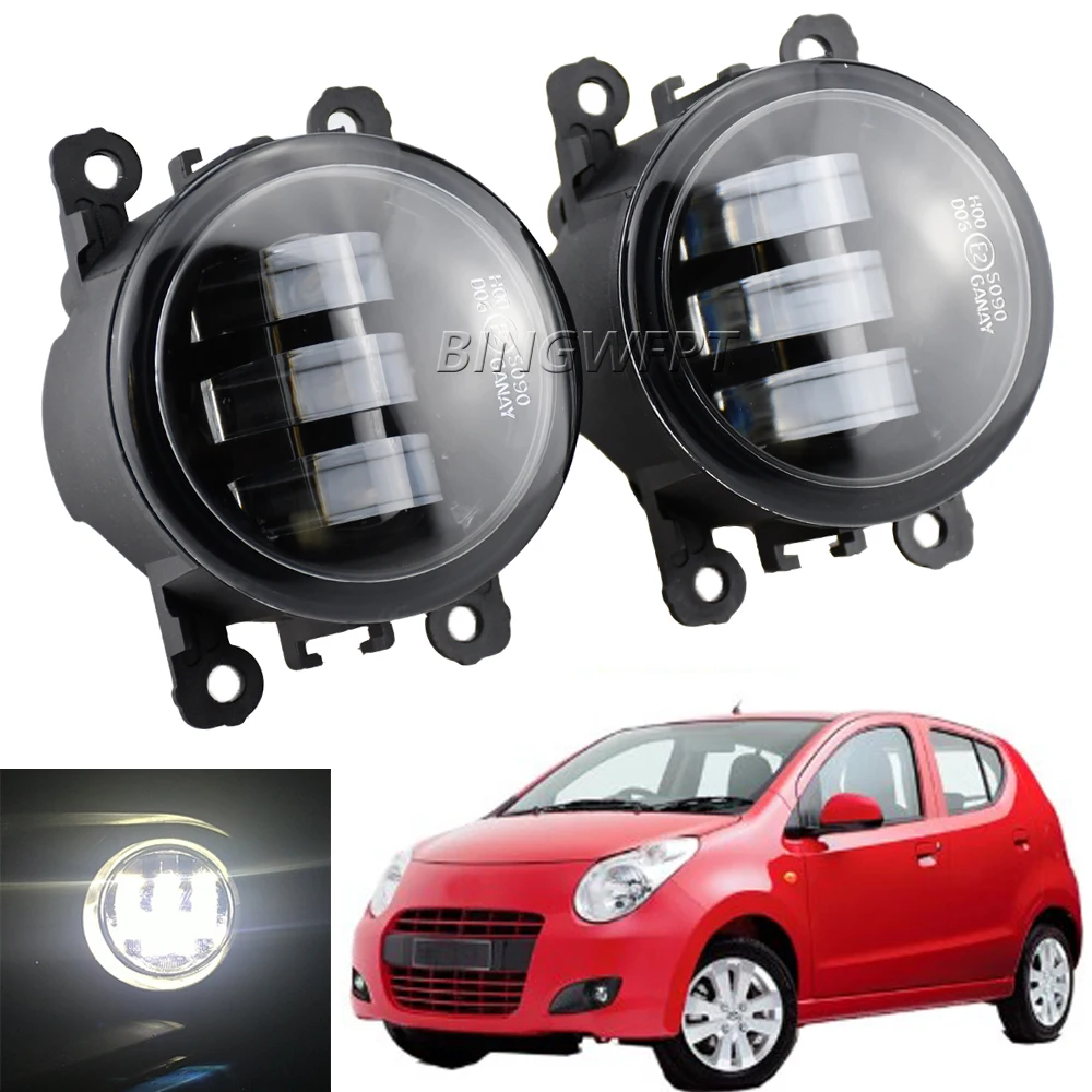 2pcs Bumper Fog Light Lamp Assemble Foglight For Suzuki Alto V GF Hatchback 2009-2015