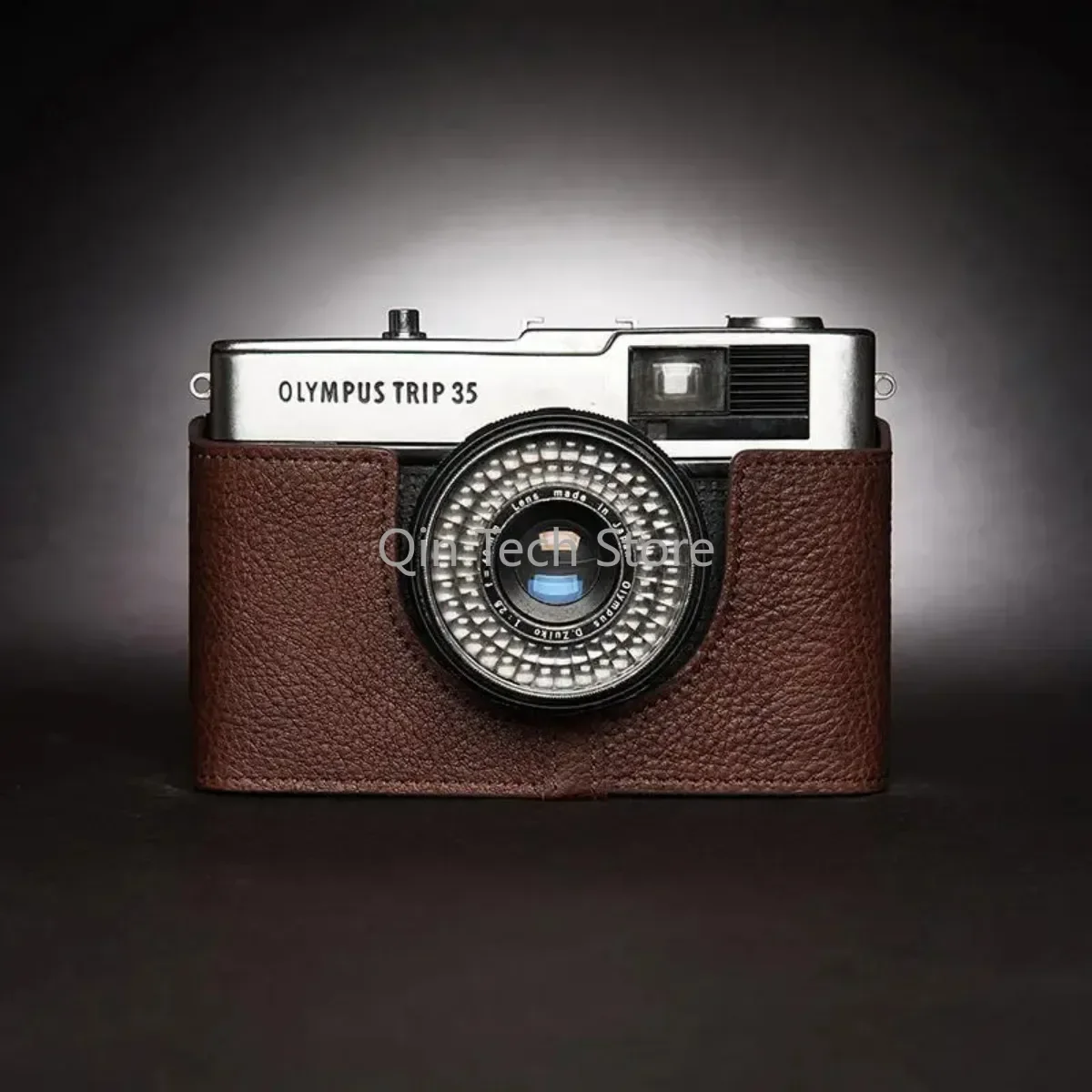 

Genuine Real Leather Camera Bag Bottom Protect Case Cover Base Grip Shoulder Belt Neck Strap for Olympus Trip 35 Trip35