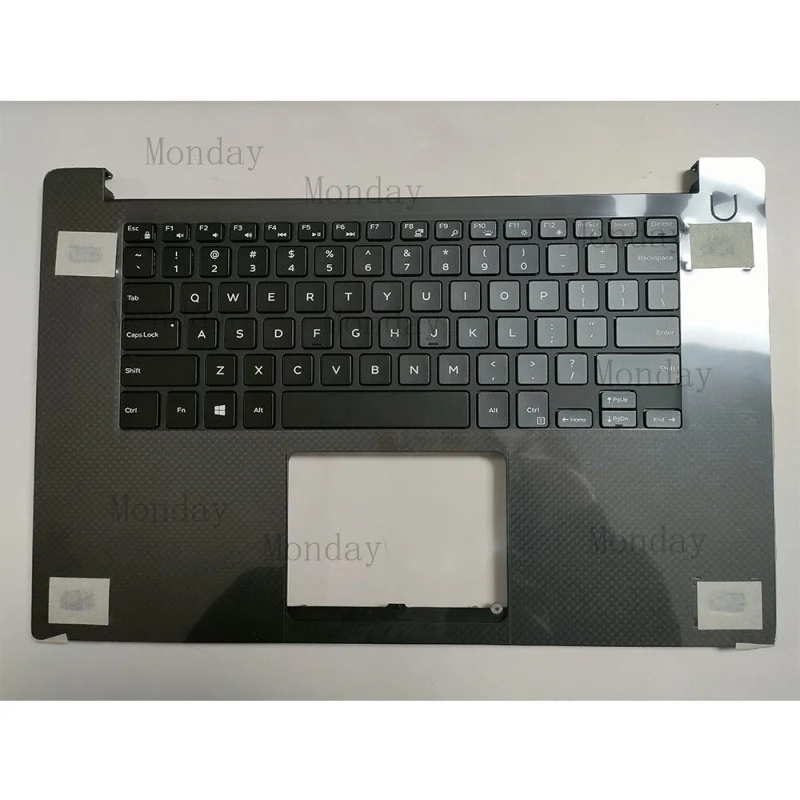 

Клавиатура и подставка для рук (пальмрест) для ноутбуков DELL XPS 15 9550, Precision 5510, P56F (0JK1FY, JK1FY)