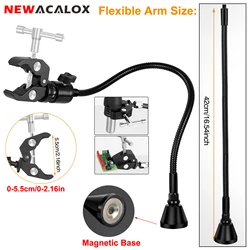 NEWACALOX Magnetic Base PCB Holder 360° Magic Hand Hot Air Gun Stand Helping Hands Third Hand Soldering Tool for Welding Repair