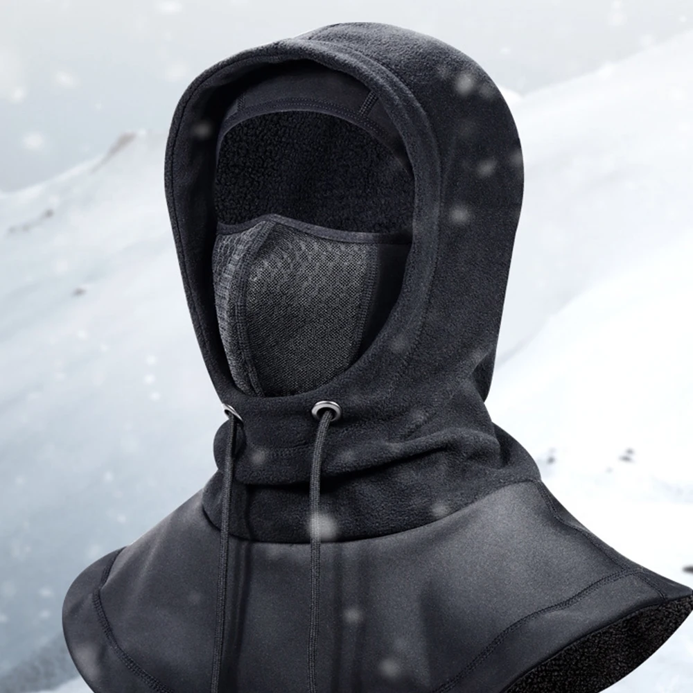 

Cycling Balaclava Winter Warm Fleece Motorcycle Face Mask Anti-dust Waterproof Windproof Full Face Cover Hat Neck Mask