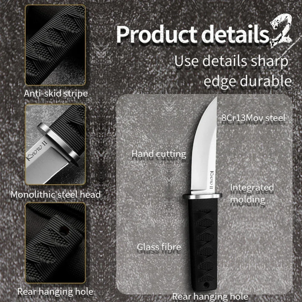 Survival Knife with Fixed Blade for Men, Perfect Gift for Outdoor and Wilderness Enthusiasts