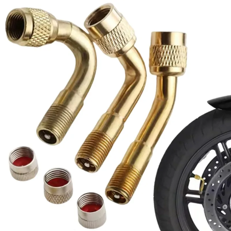 45/90/135 Degree Angle Brass Auto Air Tyre Valve Extender Motorcycle Valve Adaptor Tyre Inflatable Tube Extension Accessories