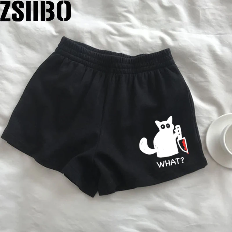 Casual Shorts For Spring & SummerWomen's Clothing Y2k Loose Women's Shorts High Waist Harajuku Fashion Sports Sweatpants Beach