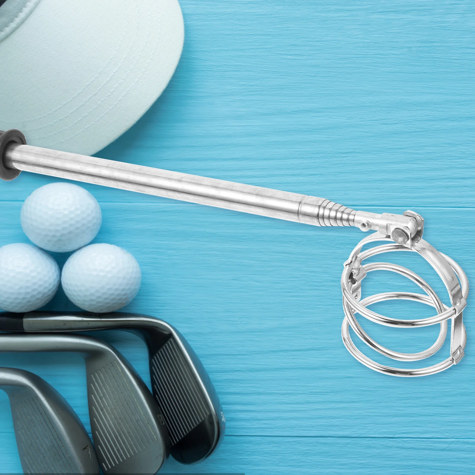 

Stainless Steel Golf Ball Picker Telescopic Lightweight Non-slip Stretchable Retriever Silver Outdoor Sports