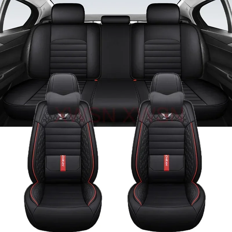 Luxury Lumbar Support Universal Car Seat Cover for HYUNDAI Tucson Santa FE I30 I40 Veloster Genesis Venue Ioniq Auto Accessories