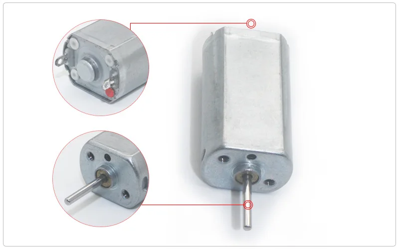 FF-050SB 6V 7500 RPM Prezioso disco motore con spazzola metallica Navigazione per auto multimediale
