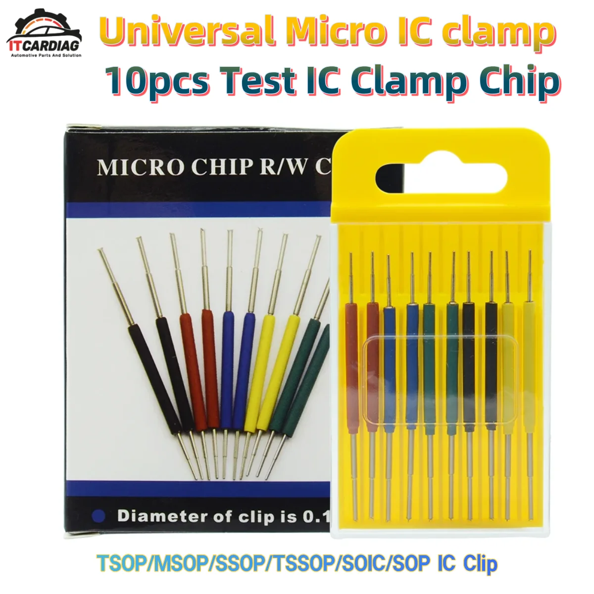 Micro IC clamp Logic Analyzer Pin Programmer TSOP / MSOP / SSOP / TSSOP / SOIC /SOP IC Clip Patent product 2026 Newest 10pcs/set