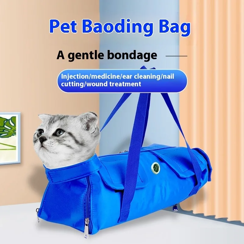 

Full Body Foldable Cat Carrier Bag Portable Pet Travel Carrier Anti Scratch Handheld Vet Visit Secure Cat Bag Travel Outdoor