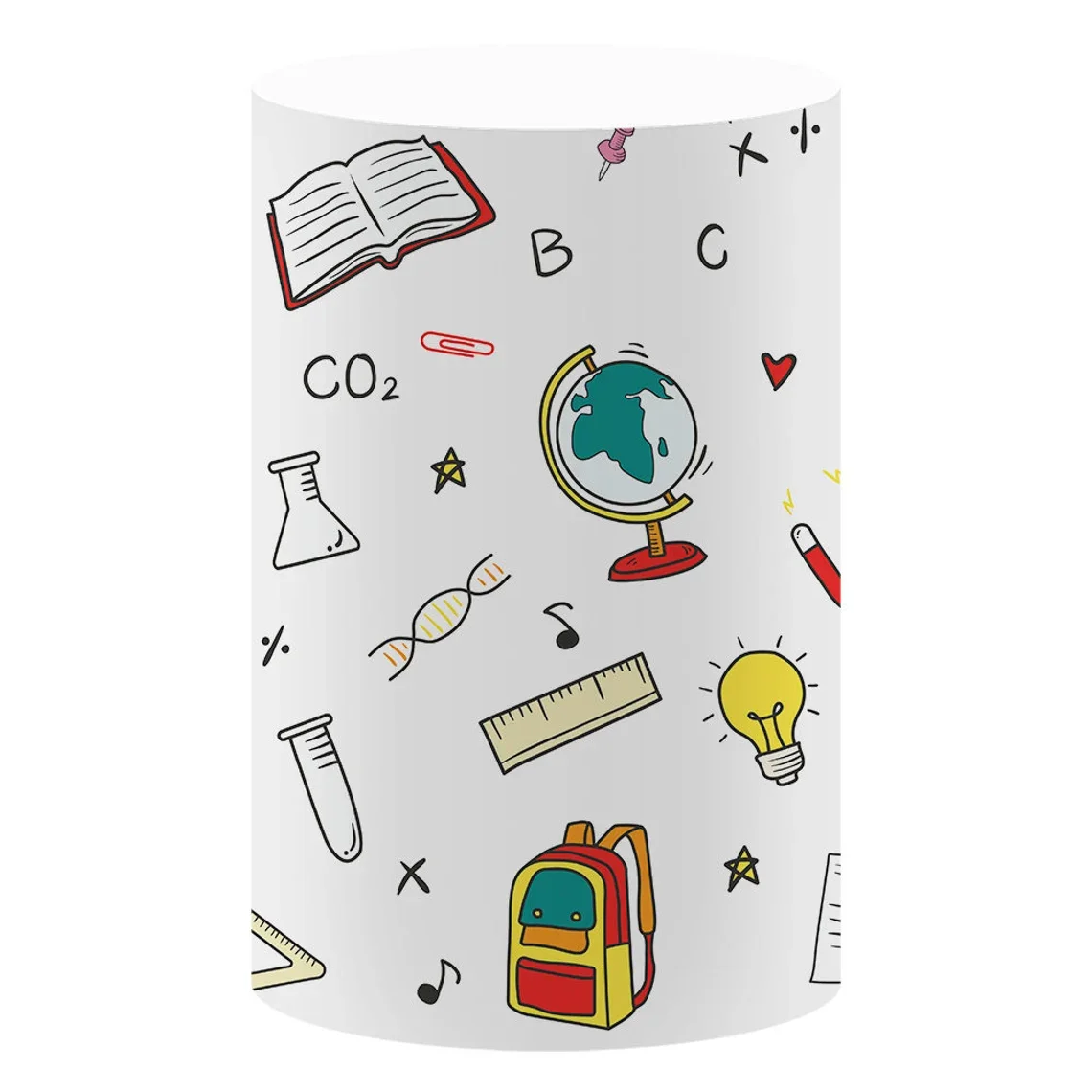 Mocsicka اسطوانة خلفية ديكور العودة إلى المدرسة فتاة طفل حفلة عيد ميلاد التصوير خلفية عرض الطفل غطاء مخصص الدعائم