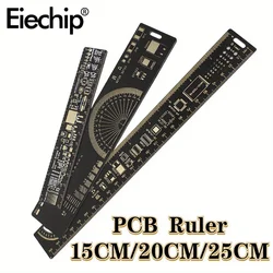 1 Set 3 Type PCB Reference Ruler 15cm 20cm 25cm Multi-functional Measuring Tool Capacitor Chip IC SMD Diode Transistor