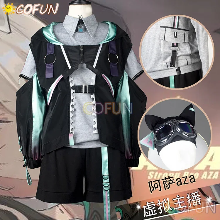 COFUN [Personalizzato] NIJISANJI Vtuber Aza Costume Cosplay Abiti di Halloween Donna Uomo Nuovo vestito uniforme