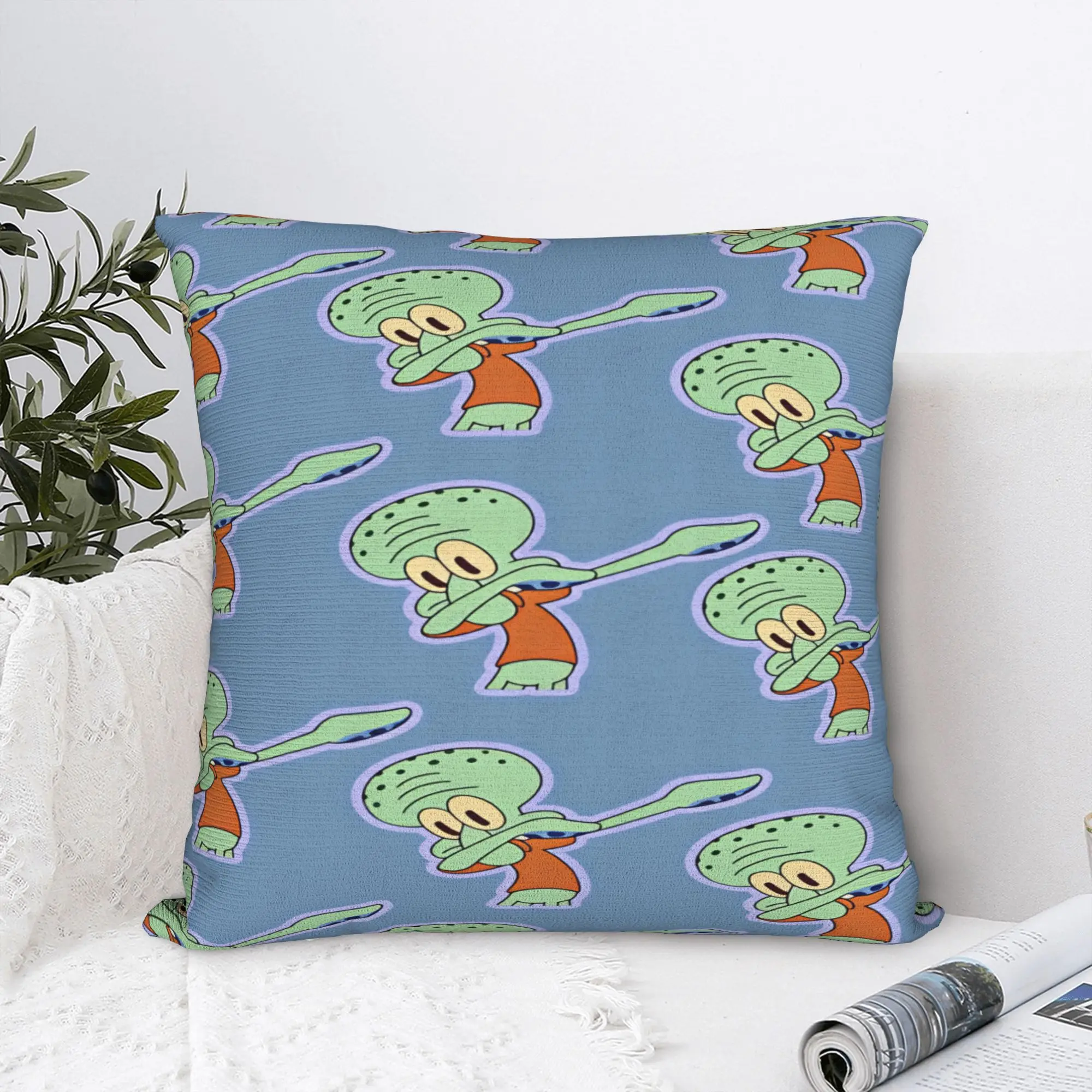 SpongeBobs Plankton  Pillowcases  Funny Pillow Case For Office Car Home Decor Custom Pillow Cover
