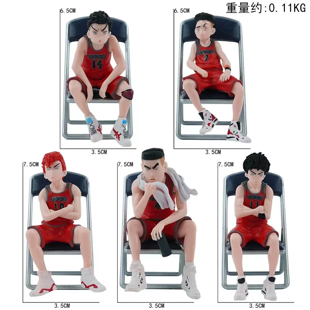 Auto Telefoonnummer Plaat Interieur Anime Decoratie SLAM DUNK Hanamichi Sakuragi Action Figure Ornament Auto Accessoires Geschenken