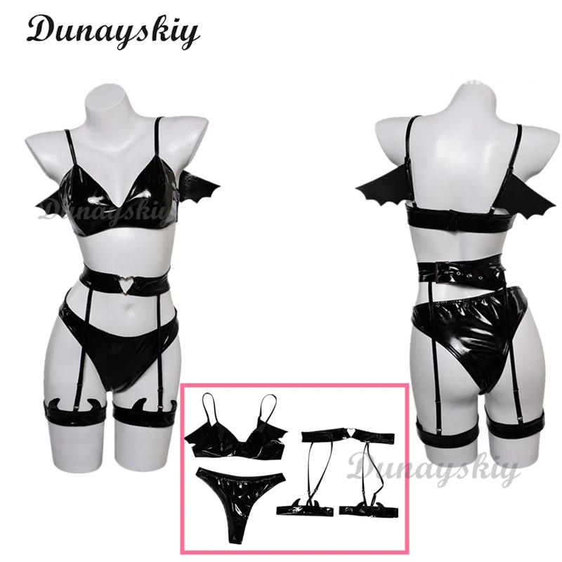 

Cosplay Dark Witch Sleeveless Christmas Costumes Demon Game Dress Vampire Sexy Lingerie Uniform Halloween Costumes For Women