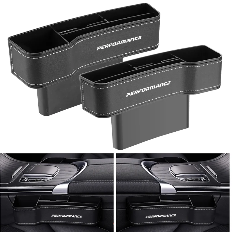 

High Capacity Leather Organizer Car Front Seat Gap Storage Boxes For Bmw E46 E36 E34 F10 E90 F30 E60 E39 X1 X2 X3 X4 X5 X6 X7