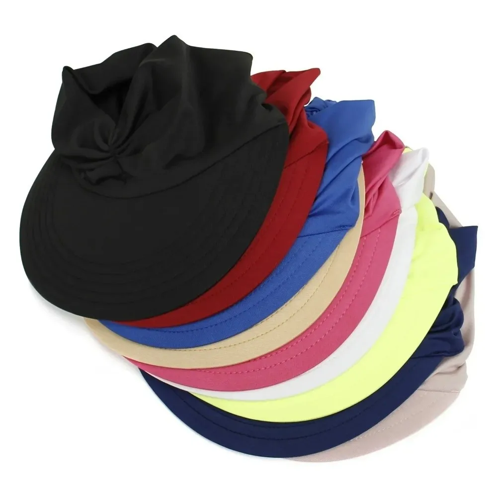 

Empty Top Women Beach Sun Hat Wide Brim Flexible Outdoor Sports Hat Double-Sided Anti-UV Sun-Protection Cap Outdoor Sport